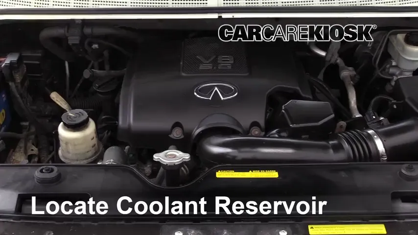 2007 Infiniti QX56 5.6L V8 Coolant (Antifreeze) Add Coolant